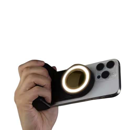 Magnetic Wireless Charger Camera Vlog Selfie Stick With Light