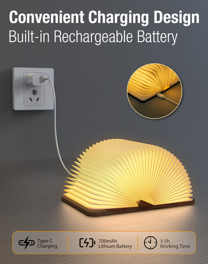 Magnetic Creative Atmosphere Rechargeable USB Book